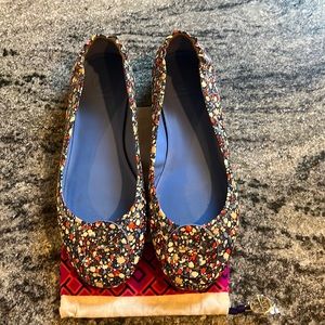 Tory Burch Minnie Travel Ballet Flats, Multi-Color